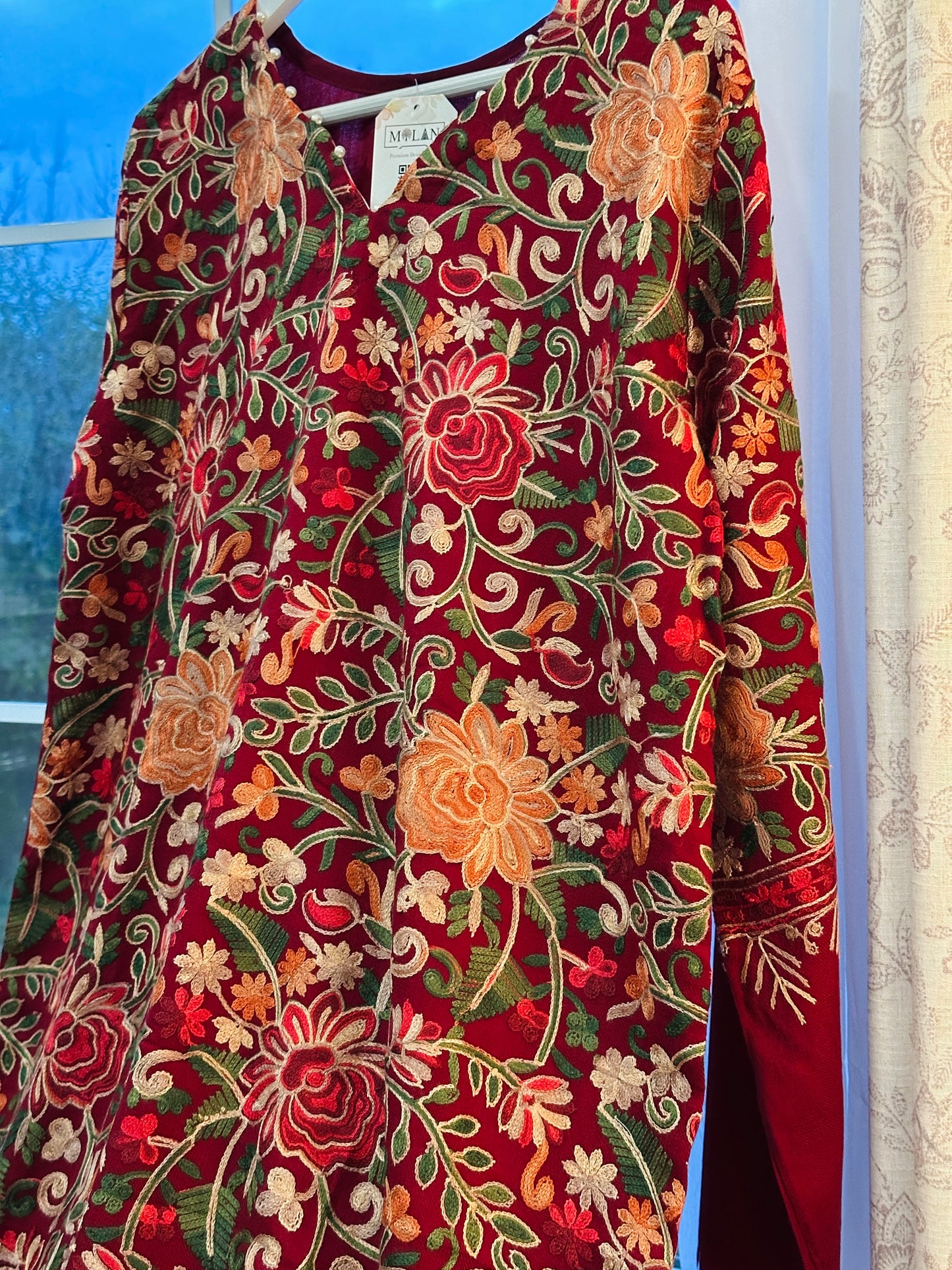 Gul-e-Laal – Heritage Shawl Shirt  Series