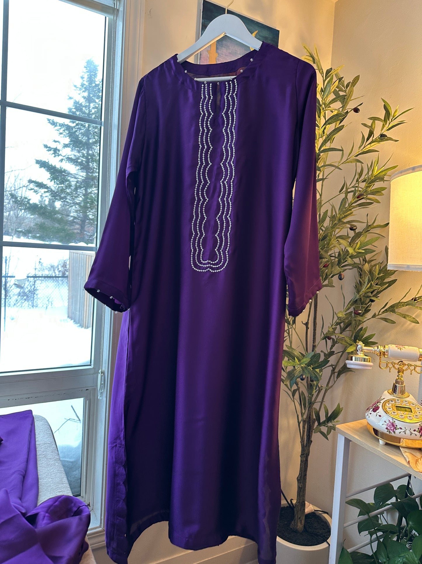 Midnight Plum – The Sequins Dress