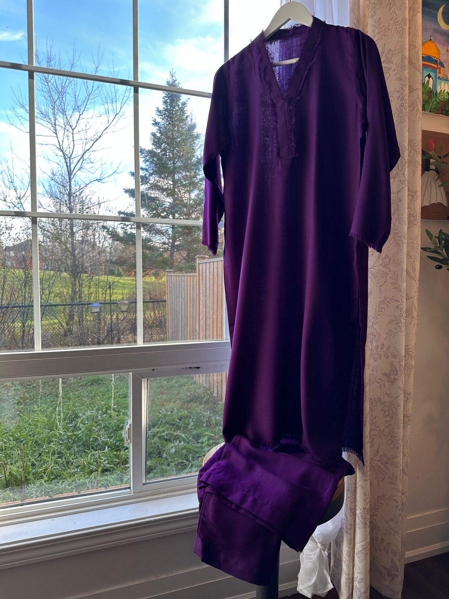 Amethyst Whisper – Pashmina Cord Set (Purple)