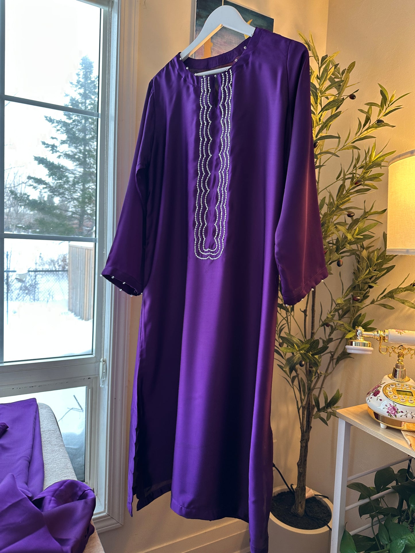 Midnight Plum – The Sequins Dress