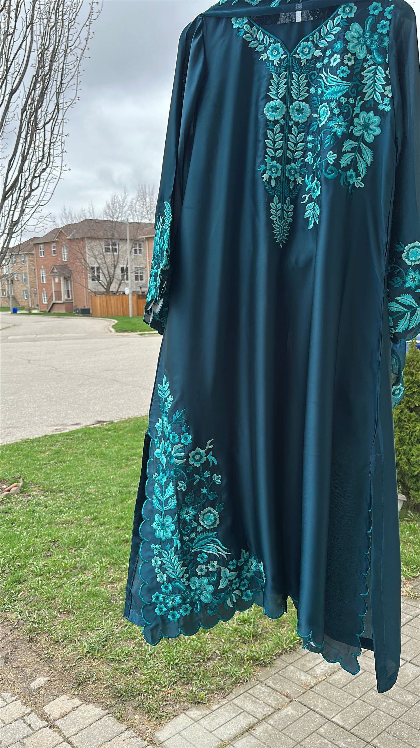 Zamurd Teal Élan - Kaftan Set
