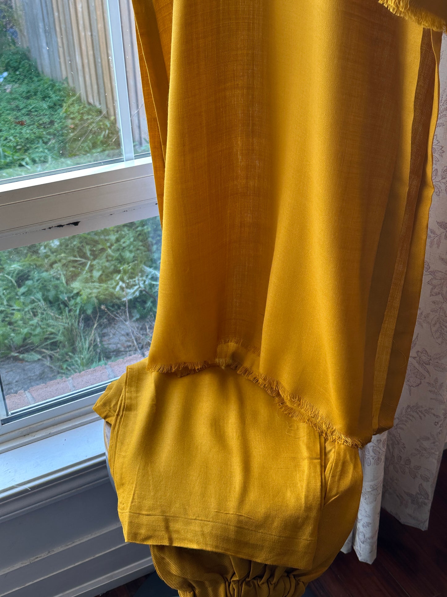 Marigold – Pashmina Cord Set (Mustard Yellow)