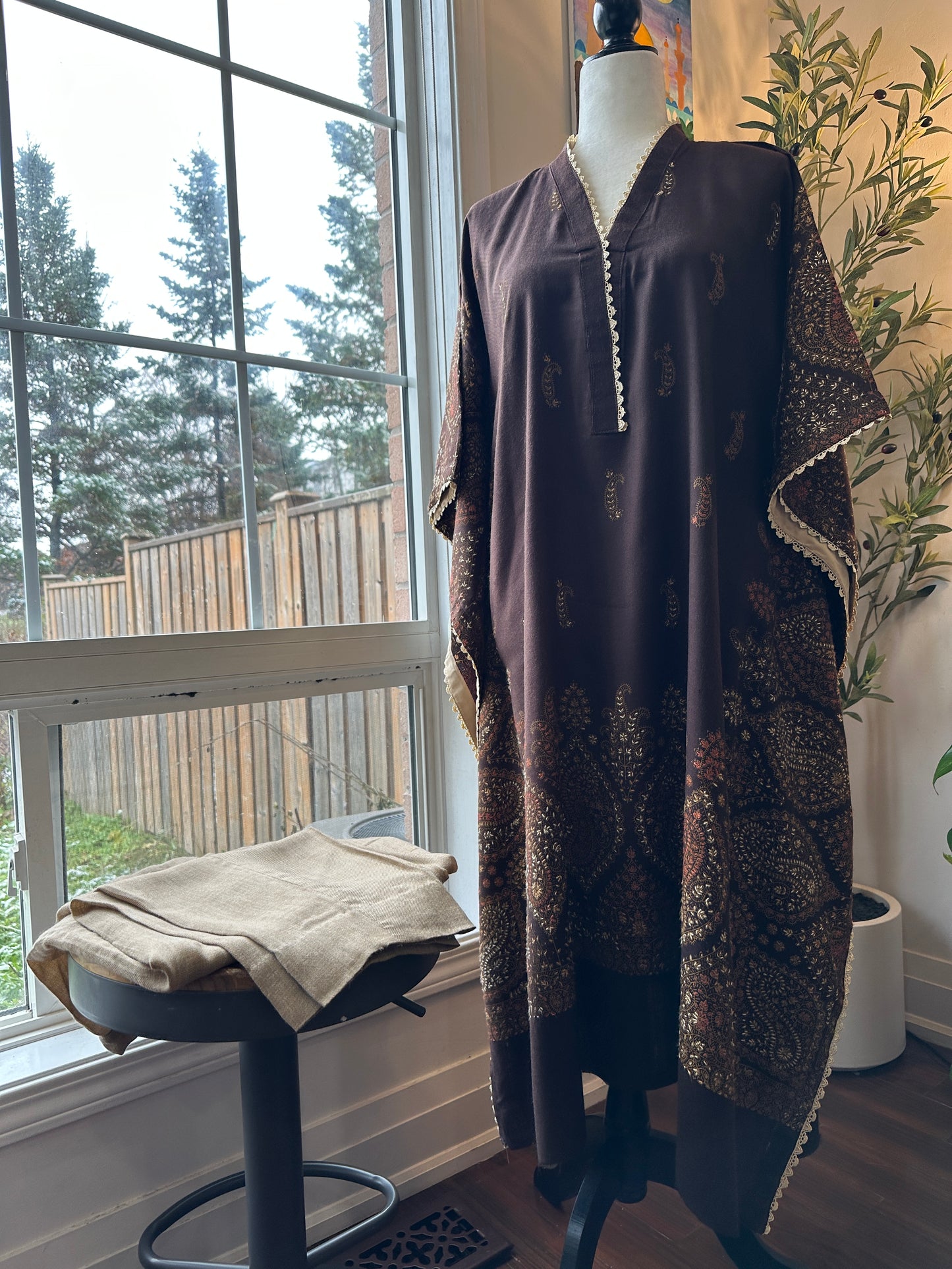 Cocoa Kalamkari – Winter’s Softest Statement