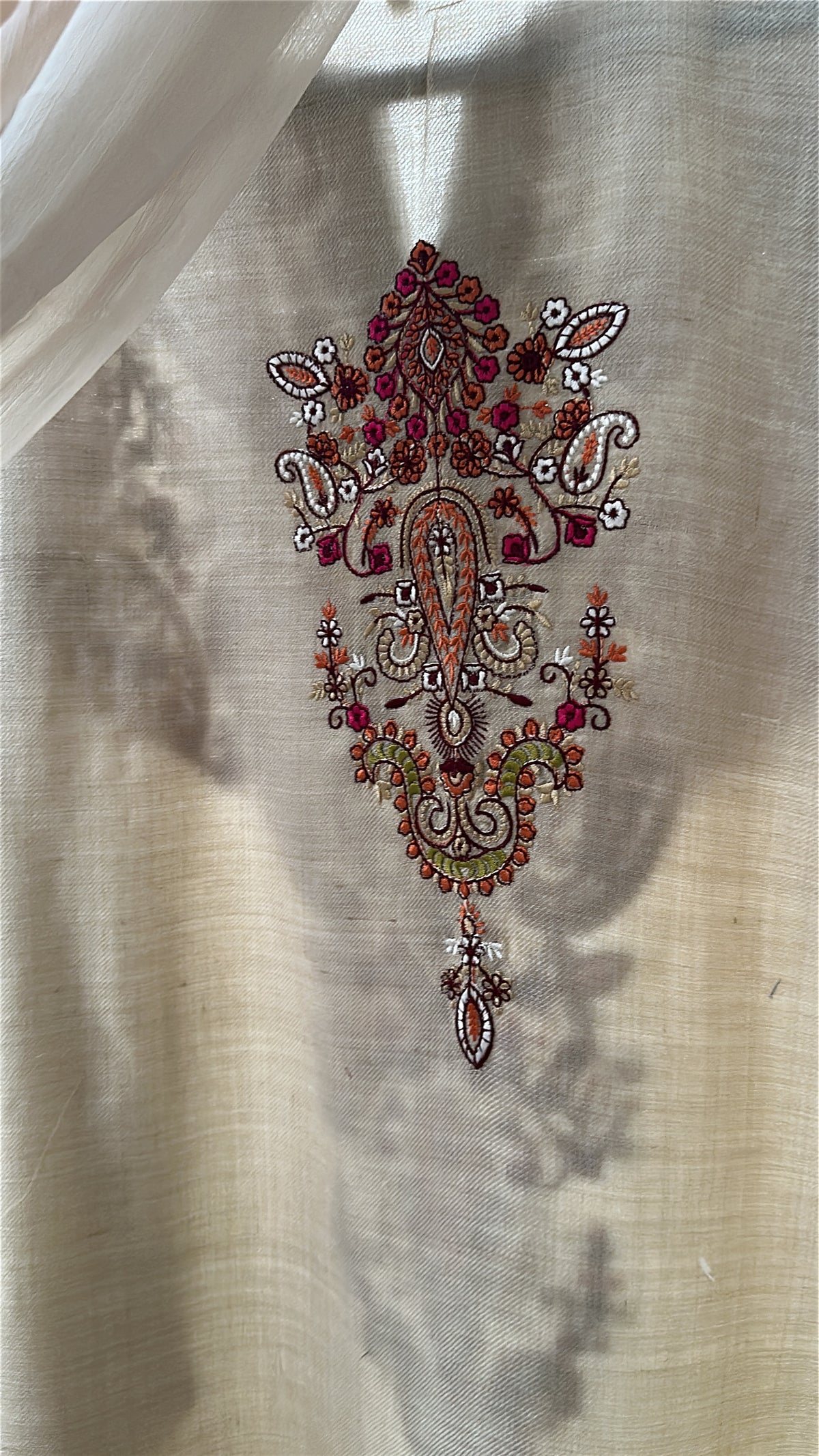 Champagne Rose / Pure Pashmina Kashmira — 3-Piece Set