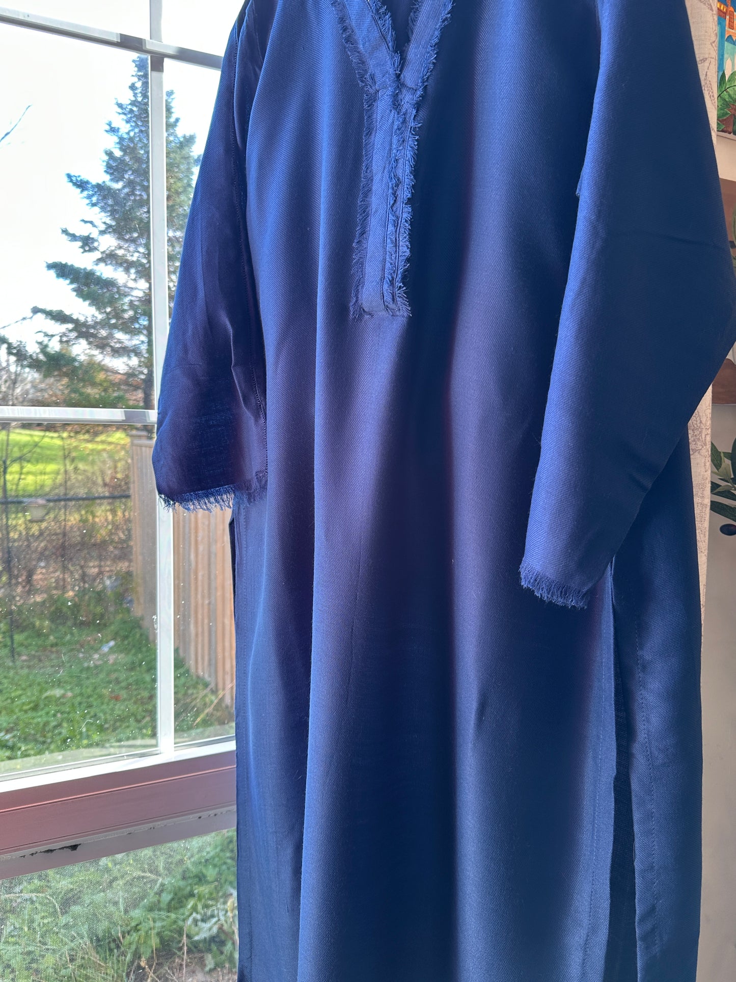 Midnight Mirage – Pashmina Cord Set (Navy Blue)