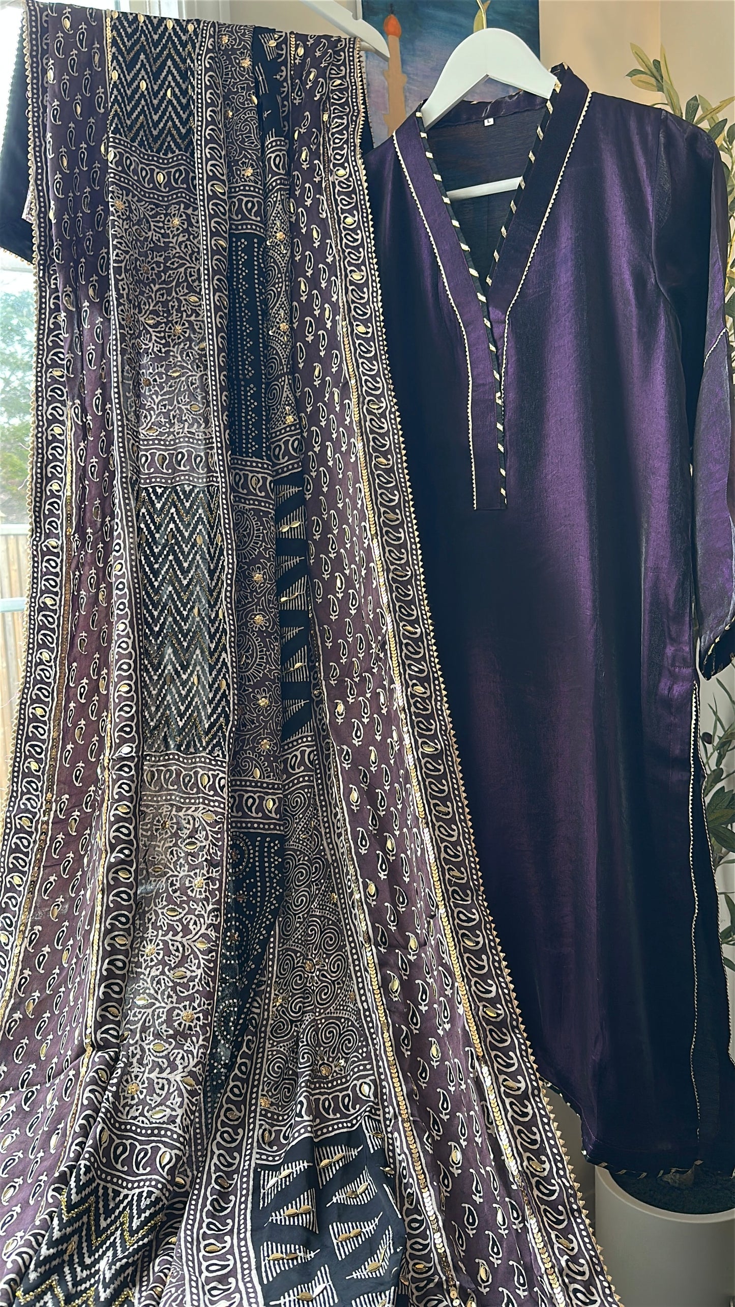 Ajrak Mehr-e-Zar Élan – Where Heritage Meets Royal Depth