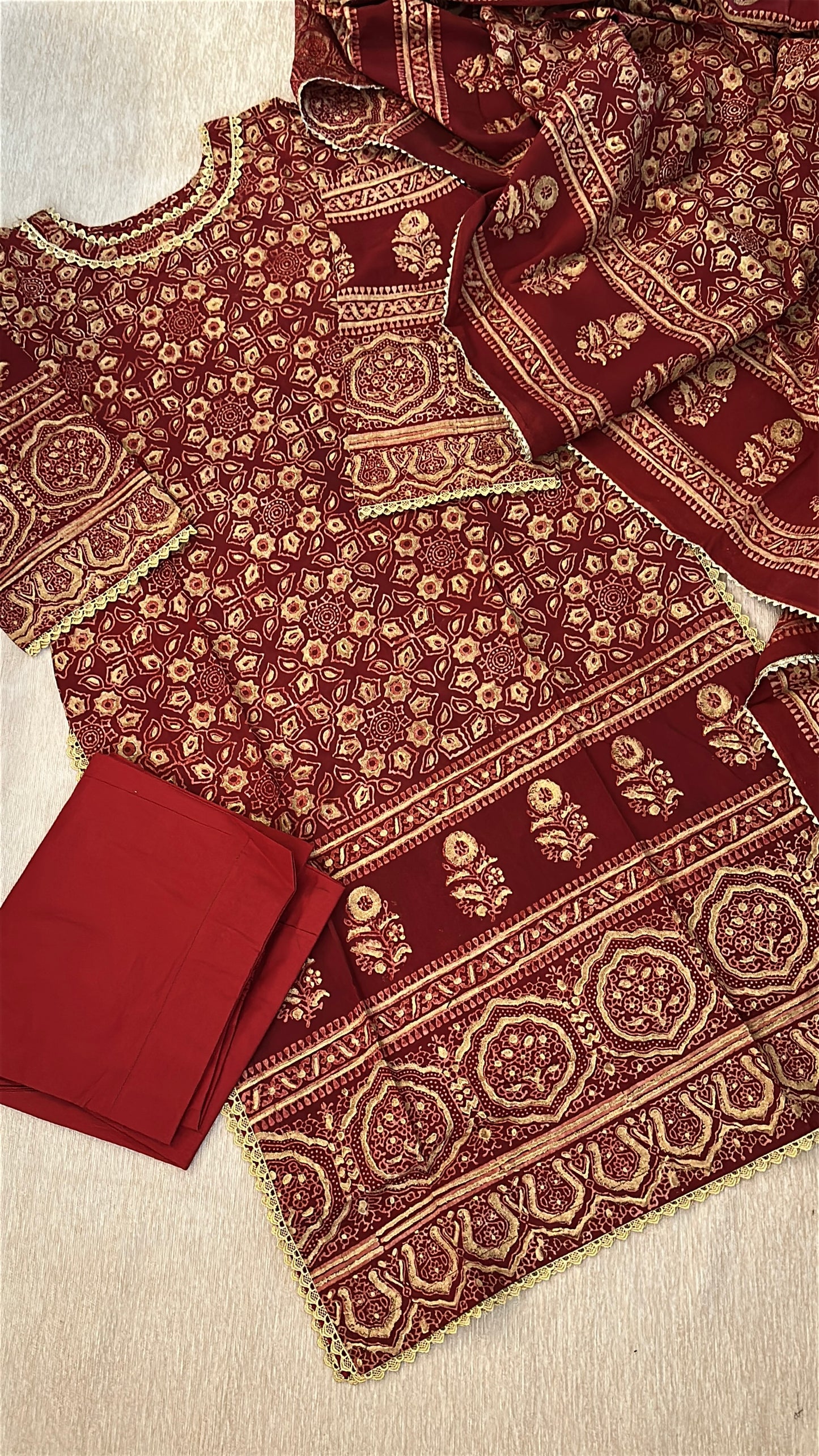 Rang-e-Zar - The Heritage Ajrak Collection