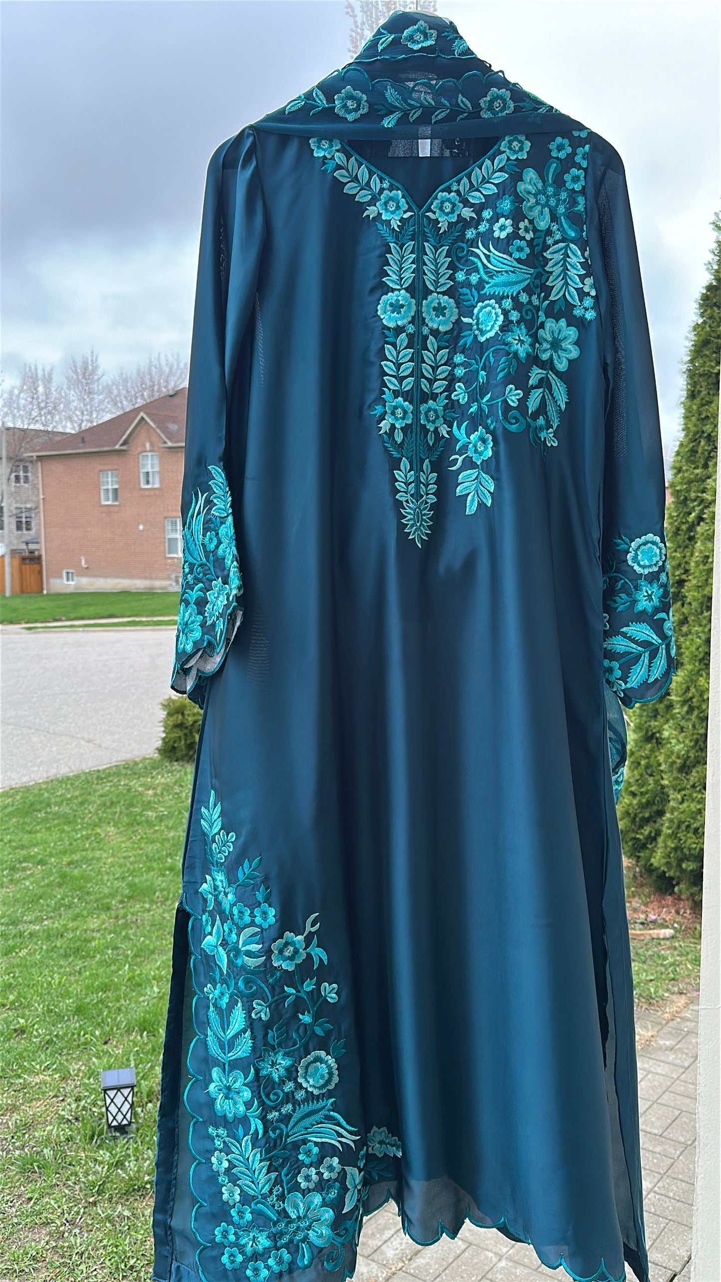 Zamurd Teal Élan - Kaftan Set