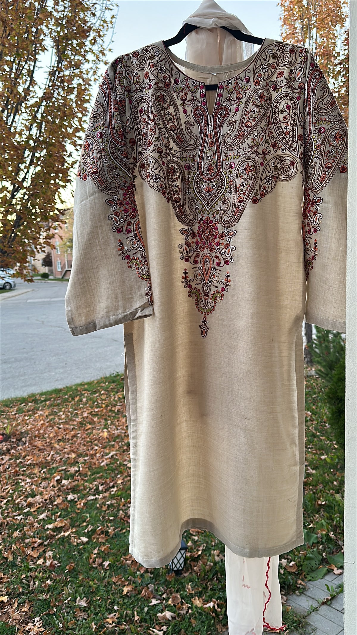 Champagne Rose / Pure Pashmina Kashmira — 3-Piece Set