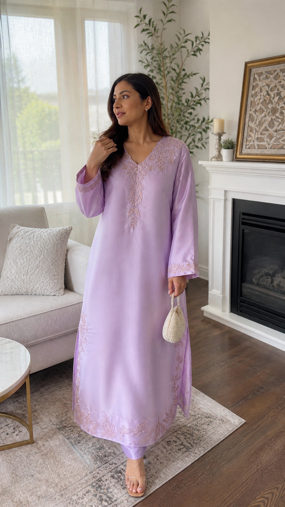Lavender Haze Élan – 2-Piece Kaftan Set