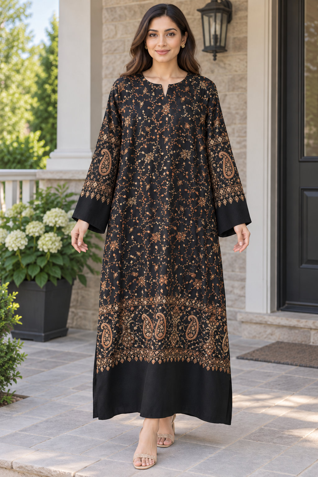Zar-e-Shab Pashmina Kaftan