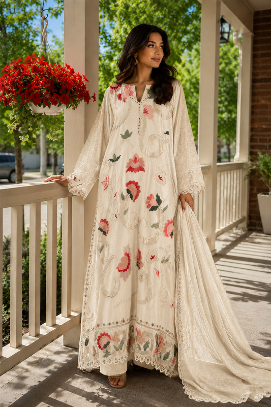 Ivory Blossom – A Garden in Bloom