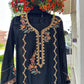 Black Floral Embroidered