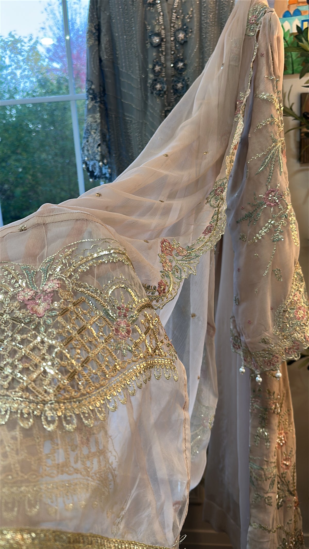 Gul Moti — Pearl Garden Chiffon 3-Piece Set