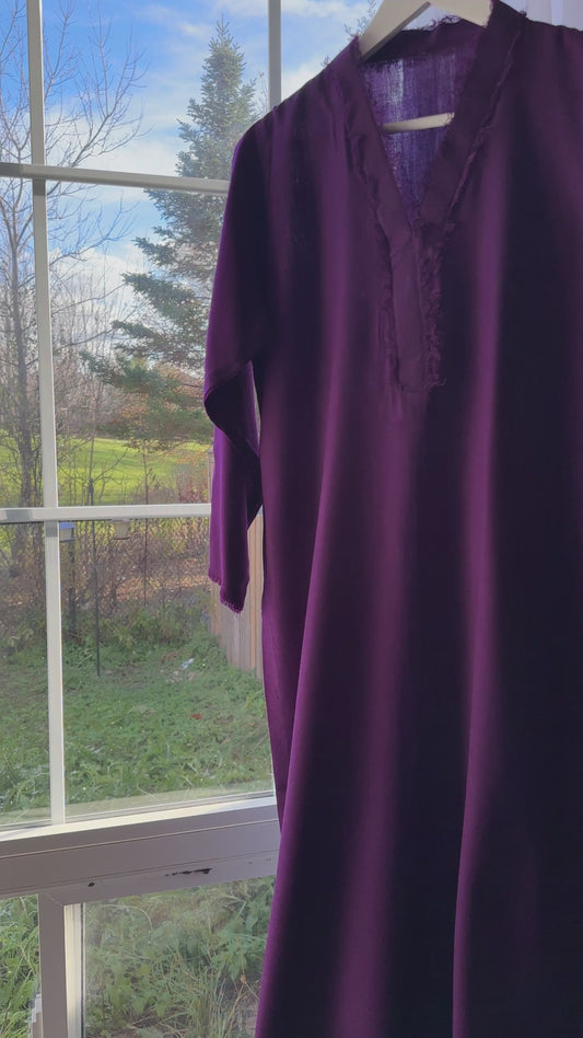 Amethyst Whisper – Pashmina Cord Set (Purple)