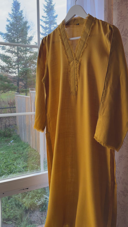 Marigold – Pashmina Cord Set (Mustard Yellow)