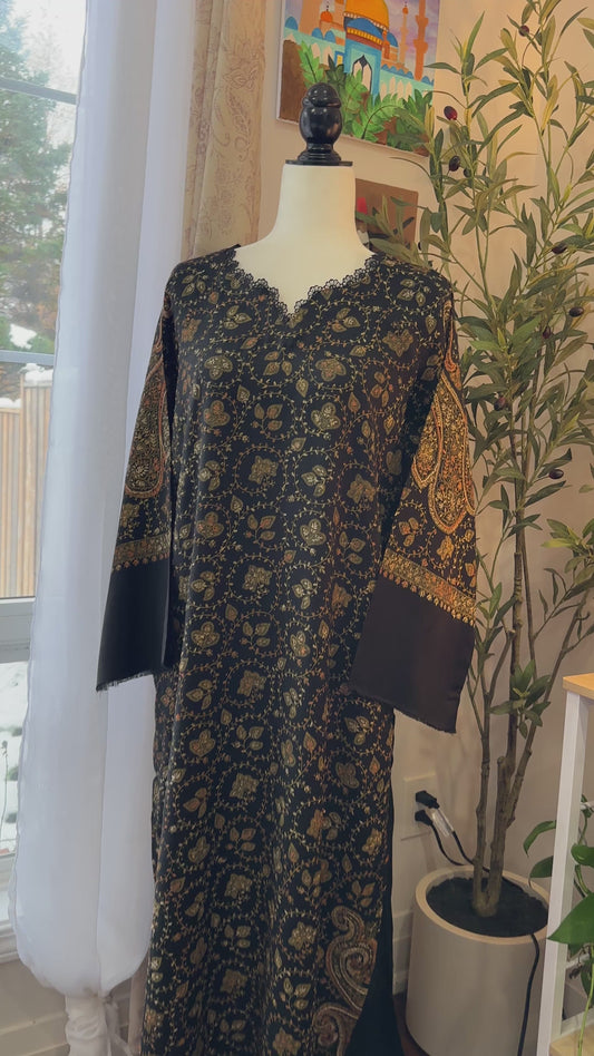 Zar-e-Siyah – Kalamkari Shawl Shirt
