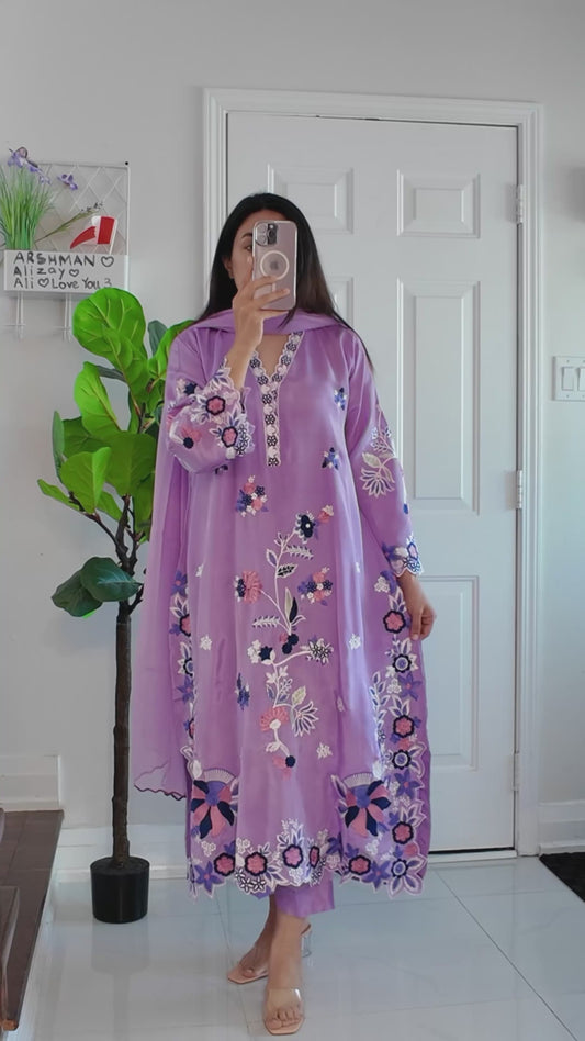 Lavender Veil Élan - kaftan set