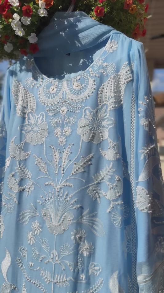 Noor-e-Farshi Sky Blue