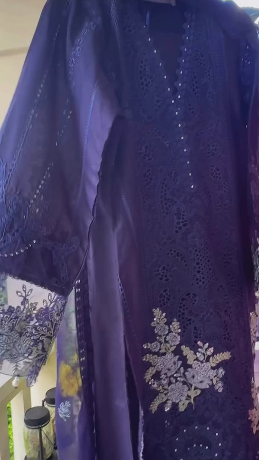 Midnight Noor — Chikan Kari Luxe Collection