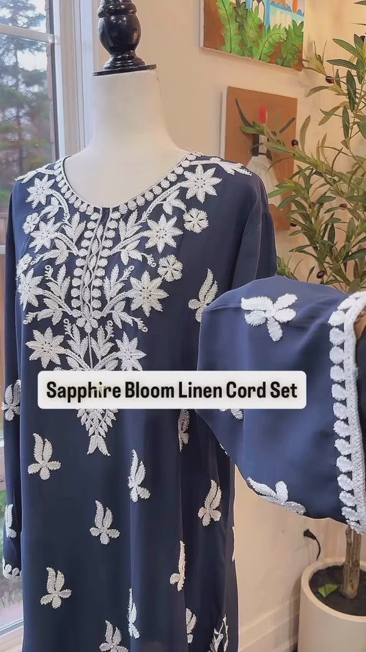 Sapphire Bloom-Farshi Set